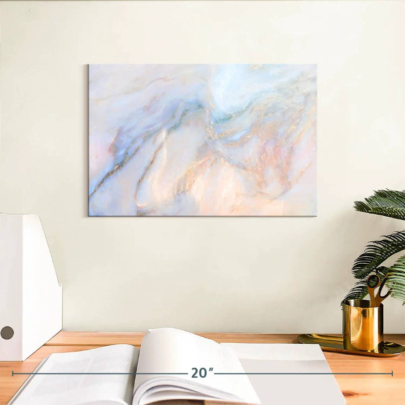 Avery abstrait pastel, H 8 po x l 12 po
