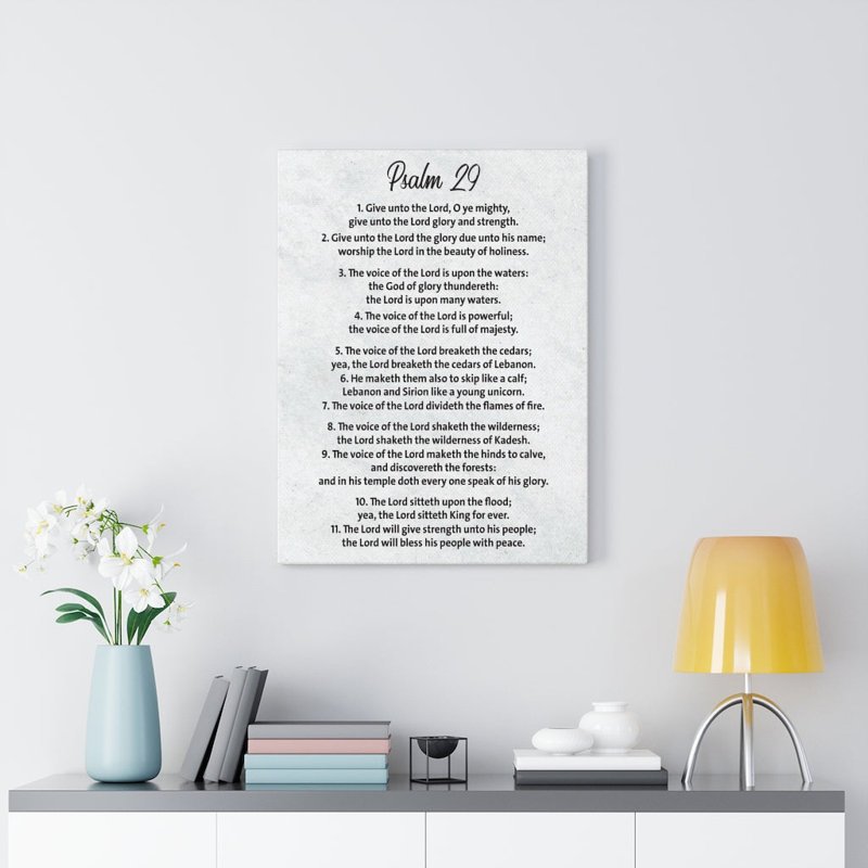 His Voice Does Wonders Psalm 29 - Wrapped Canvas Print, 76cm H x 61cm W