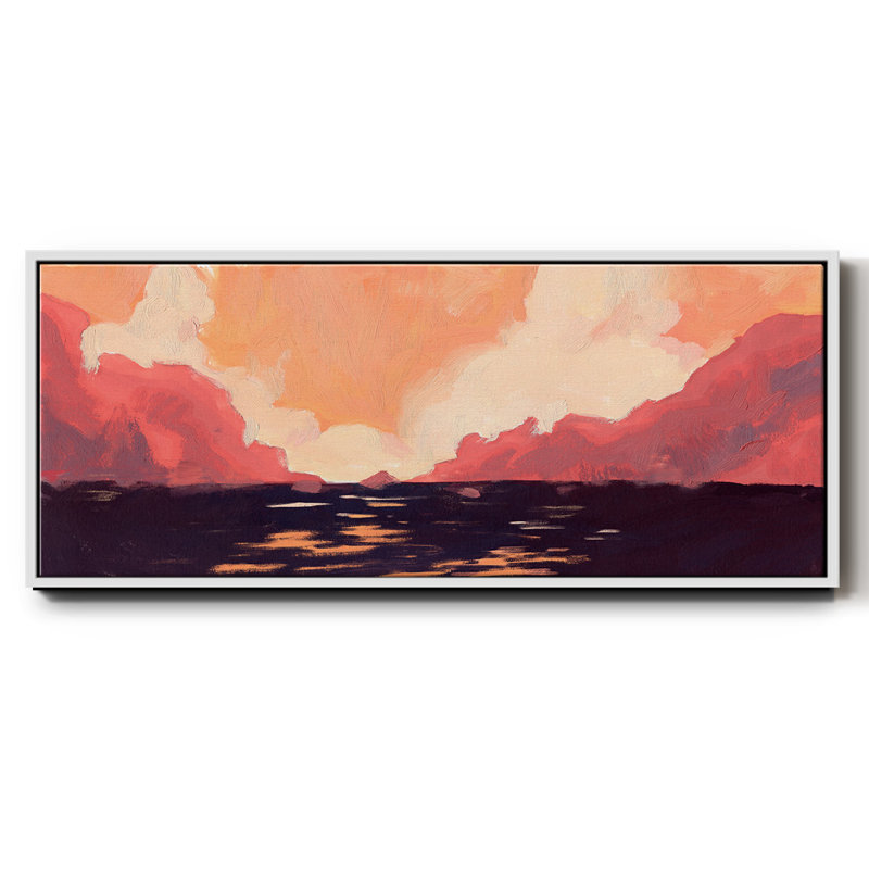 «Pink Rock Coast II», toile encadrée, H 20 po x l 50 po