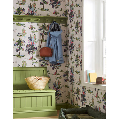 Joules Woodland Scene Dawn Wallpaper
