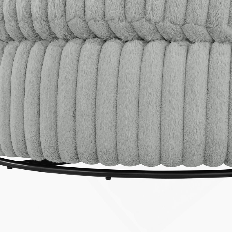 Fauteuil demi-tonneau surdimensionné Mindy