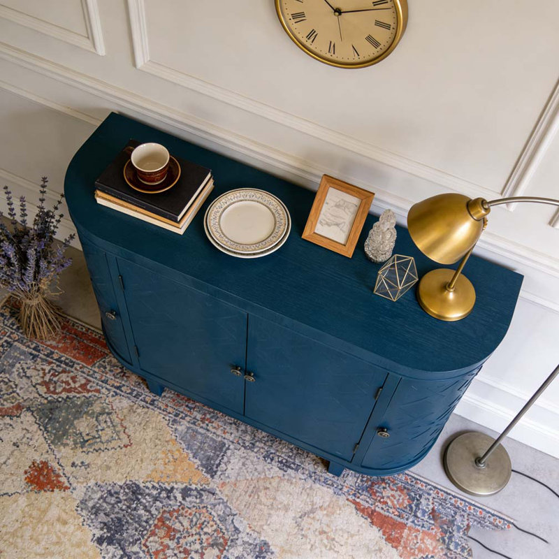 Armoire de rangement ovale 47 po avec 4 portes