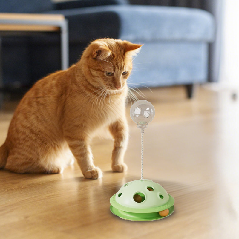 Distributeur de collations pour chats Leaking Food, Vert