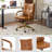 23.2''W Luxury Faux Leather Camel Office Chair with Padded Arms-1168926808