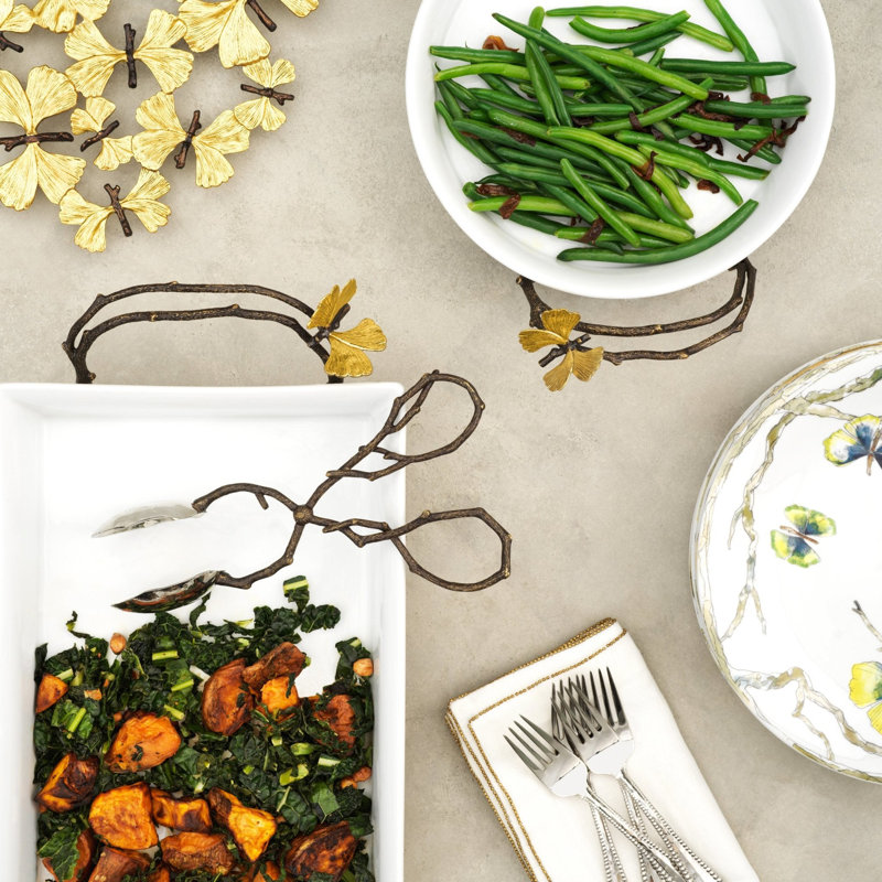 Butterfly Ginkgo Metal Trivet