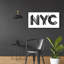 «NYC» par Robert Farkas, art mural en verre acrylique-1526320481