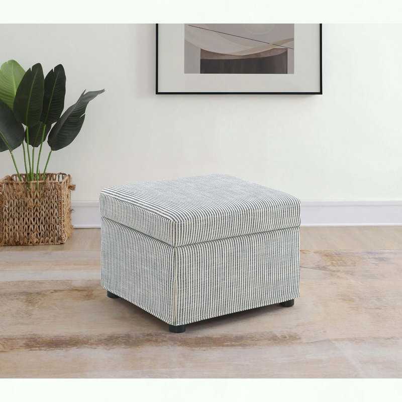 Repose-pieds avec rangement et plateau relevable hydraulique et tissu gris