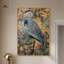 «Heron’s Blue Serenade», toile Maximalist par Art Remedy-110295720-110295729