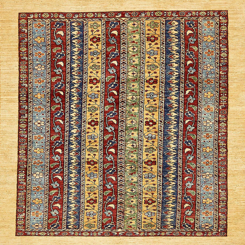 Abstract Indoor Rug, Square 5'