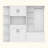 Multifunctional Left-Right Combination Hall Cabinet (Can Be Used Separately) With Storage And 4 Hooks, Storage Cabinet/ Hall Tree 2 In 1 For Living Room, Kitchen And Hallway-1538391882