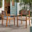 BRAIDED DINING CHAIR Light Brown