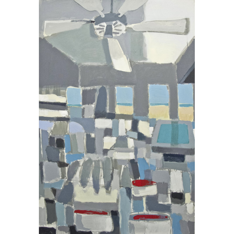 Kiosko par Carlos Davila Rinaldi - Peinture, H 32 po x l 24 po, Toile tendue