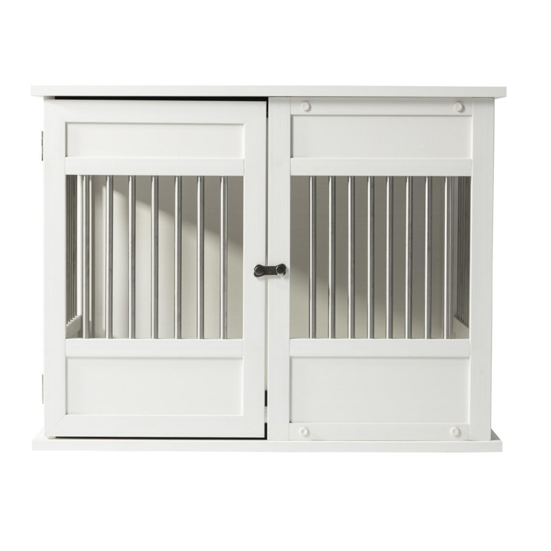 ECOFLEX Horizon Easy Access Dog Crate, Antique White, Medium (24.72" H x 23.07" W x 31.97" D)