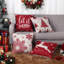 Ensemble de 4 housses de coussin décoratives de Noël en velours-135813858