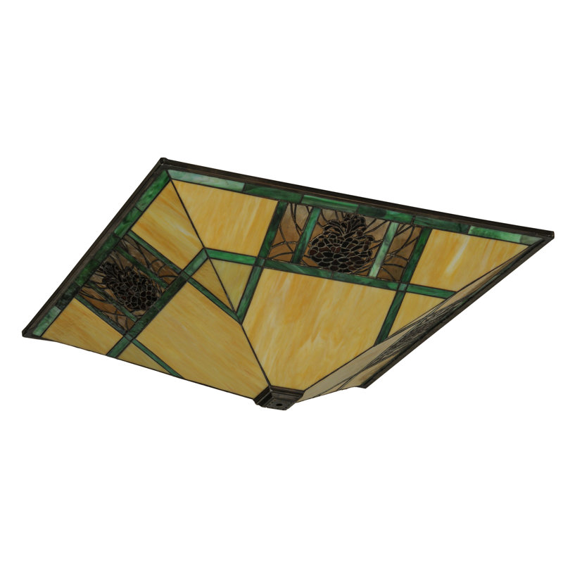 Rustic Lodge Square Pendant Shade