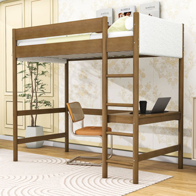 Twin Loft Bed With Desk And Ladder