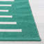 Estie Striped Handwoven Cotton Turquoise/White Area Rug-308998692