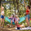 Hamacs portatifs Arlmont & Co. pour 2 personnes et 2 personnes avec hamacs pliables avec support, courroies d'arbre, sacs de transport pour le jardin-636135045