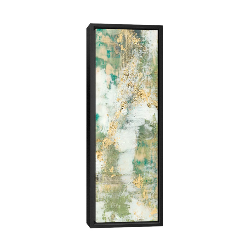 « auditive flow ii », impression sur toile, H 36 po x l 12 po x P 1,5 po, Toile avec cadre noir