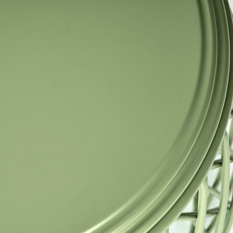Patio Side Table with Stylish Design, Green