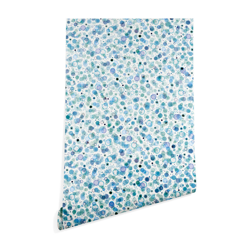 Peel & Stick Polka Dots Tile, 10' L x 24" W