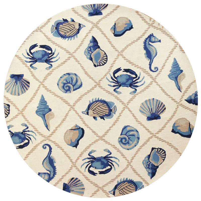 Tapis sable 7 po rond en polypropylène traité UV