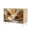 Buffet Buffet avec rangement Pagodes chinoises traditionnelles à volutes avec 2 portes pour le salon et la cuisine