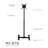 Horizontal Single Screen Floor Stand Mount