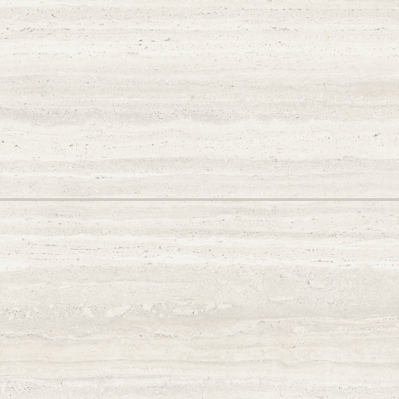 Sensi Roma 24" x 48" Porcelain Wood Look Wall & Floor Tile, White