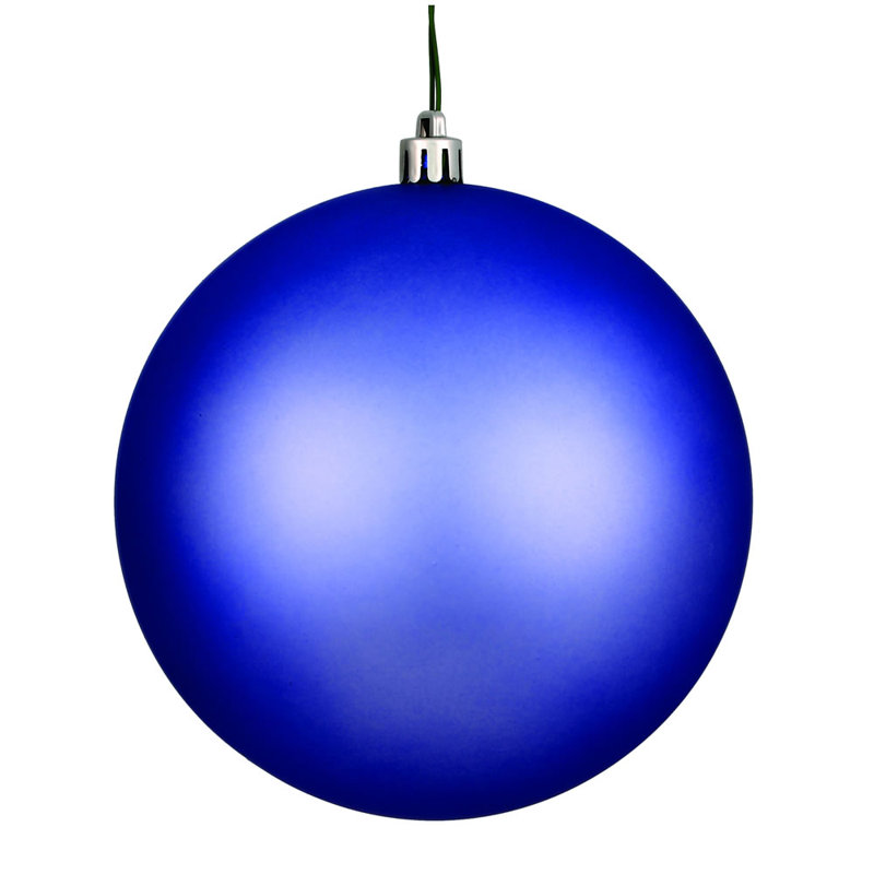 Ornement boule Décor, Pervenche, H 4 po x l 4 po x P 4 po
