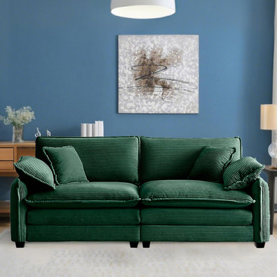 Clevenger 81'' Modern Style Corduroy Loveseat