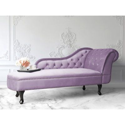 Jeb Velvet Chaise Lounge