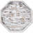 Luziano Octagonal Wood Ottoman/Coffee Table Tray