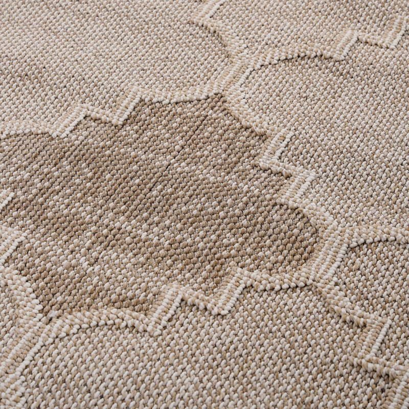 Tapis crème / treillis 4 x 6 po