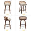 Tabouret de bar et de comptoir pivotant en simili cuir Leeana-960908662-960908661