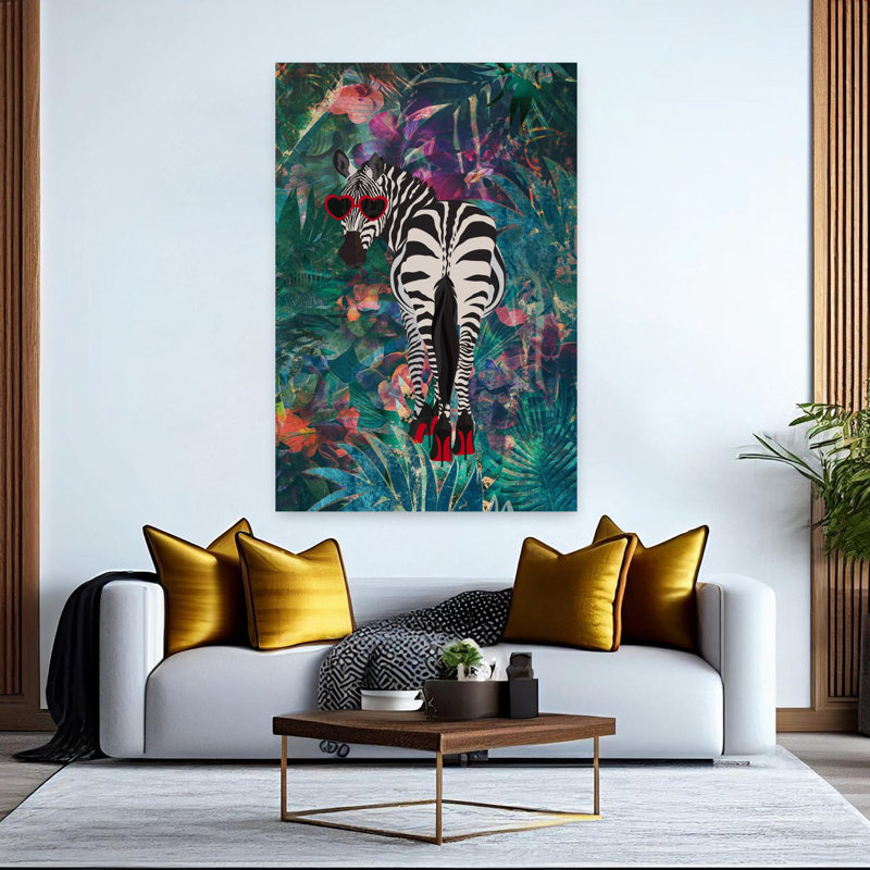 Art mural contemporain de style abstrait, H 60 po x l 40 po