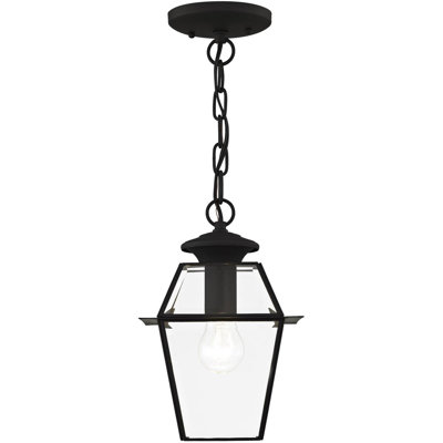Luminaire suspendu d'extérieur 7,5 lumières en forme de chaîne 7,5 avec abat-jour en verre biseauté transparent 7,5