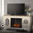 Philly Unfinished TV Stand for TVs up to 70" with Fireplace Included