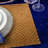 Sparkles Home Gilded Square Beaded Placemat | Glass Beads, Slip-Proof Felt Backing | Gold or Silver-106589456