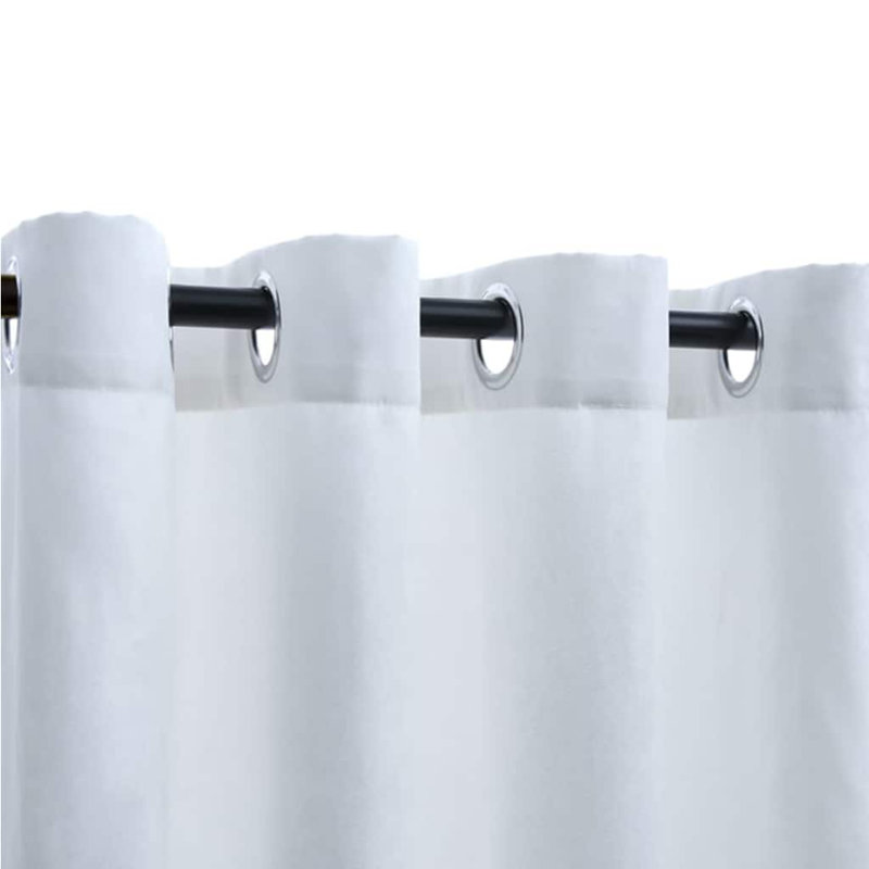 Azurah Blackout Curtain Pair, Off white, Width 140 x Drop 225cm