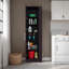 Armoire de rangement utilitaire Fairfield avec tablette à 6 niveaux et porte-balais
