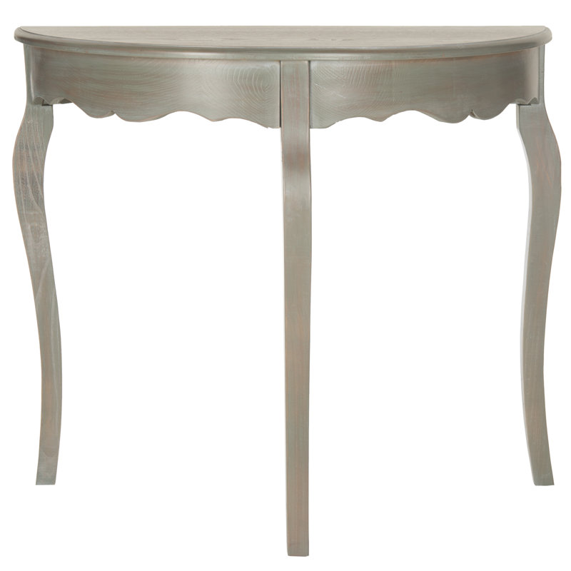 Console en bois massif 33,9 po Evangelyne, Gris français