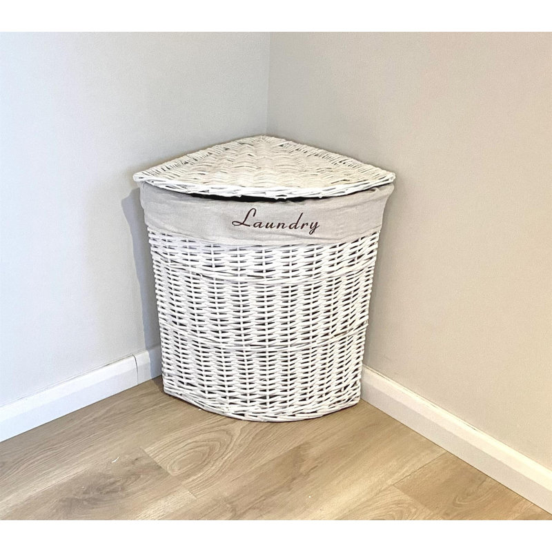 Wicker Laundry Hamper, Medium (55cm x 50cm x 38cm)