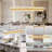 Jaylnn 60 - Light 54’’  Crystal Dimmable LED Kitchen Island Rectangle Chandelier(Includes 60XG4 Bulbs)-1851897168