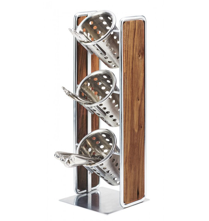 Silverware/Condiment Display, Chrome
