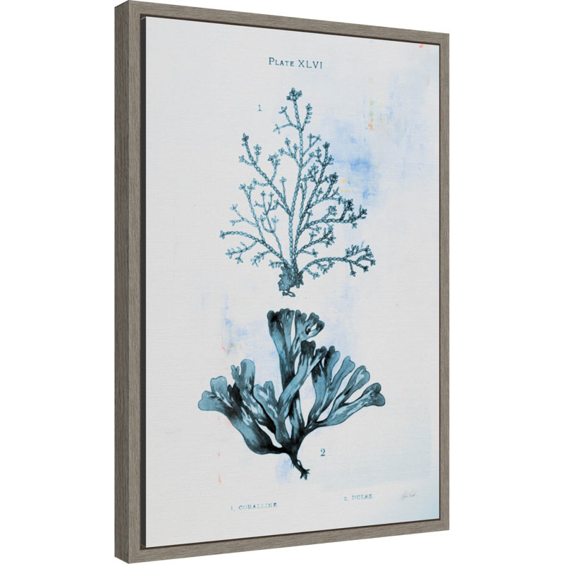 "Blue Bay 8" par Deborah Revell, reproduction d'art sur toile encadrée, H 23 po x l 16 po