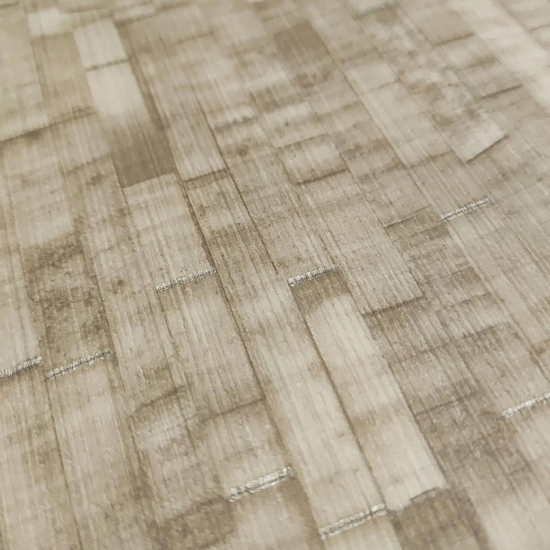 Papier peint imitation paille naturelle, Beige