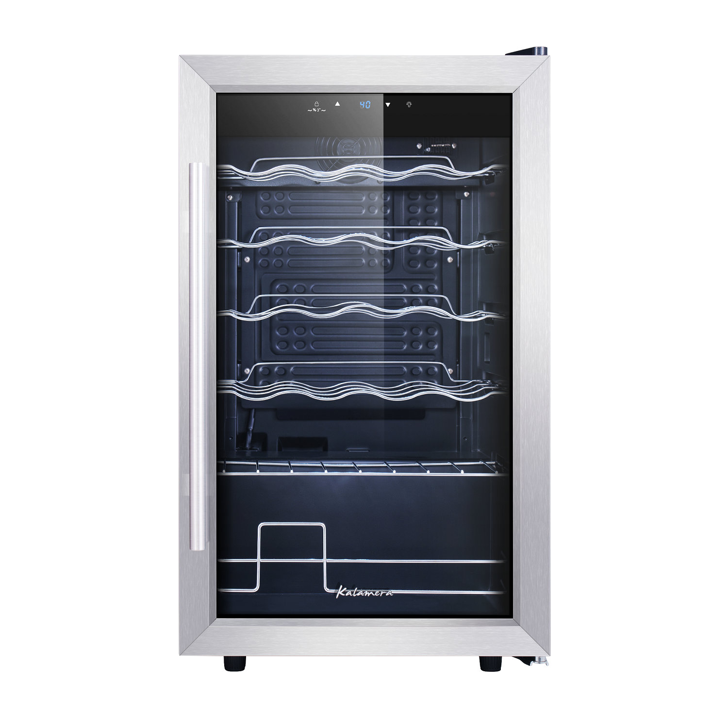 Kalamera Single Zone 17.3'' Freestanding 24 Bottle Wine Refrigerator | Fridge.com