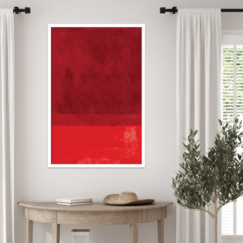 «Minimal Watercolor # 2» par Jay Stanley, impression sur bois encadrée, H 33 po x l 23 po, Blanc