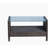 Outdoor patio Furniture  Coffee Table with clear tempered glass